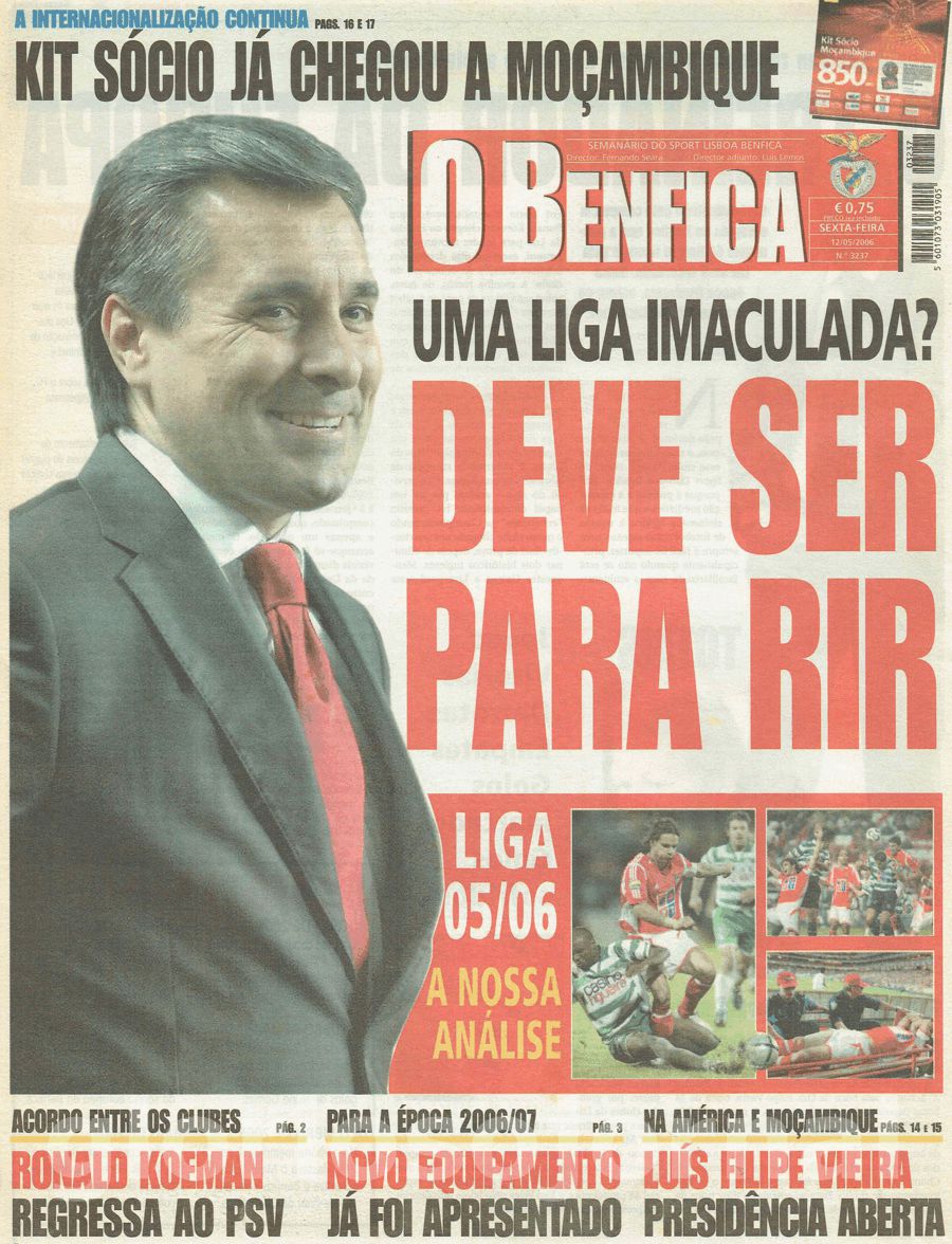 jornal o benfica 3237 2006-05-12